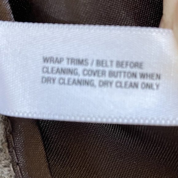 Gap Jacket Women’s Small Brown Wool Blend Wrap Sweater Removable Belt Relaxed - Picture 10 of 10